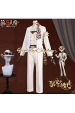 Identity V Prospector Norton Campbell Dazzling Lone Wolf White Suit Cosplay Costume